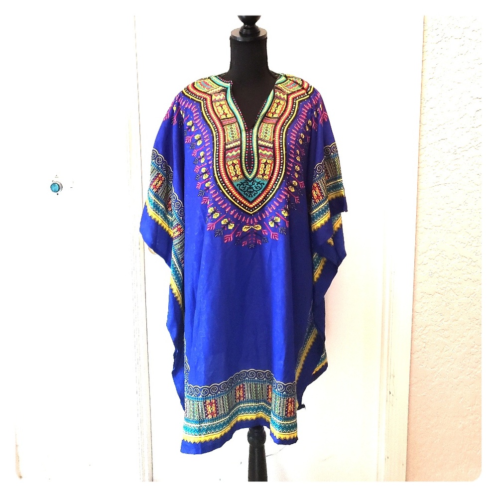 NWT Wakanda Forever Inspired Blue Kaftan - Picture 1 of 7